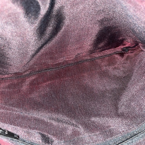 Vintage black leather tassel and studded clutch bag 💼 - Picture 7 of 8